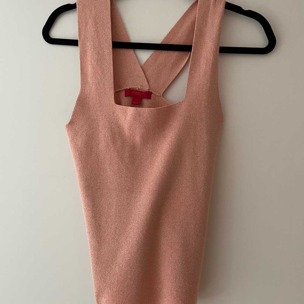 Pink Jennifer Lopez halter top